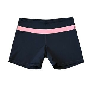 Lululemon Athletica Black and Pink Athletic Shorts Size 8